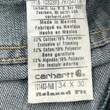 Carhartt Jeans - 34W 30L Blue Cotton Blend