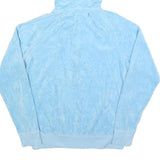JUICY COUTURE Womens Blue Zip Up Hoodie S Soft Cotton Blend Casual