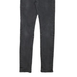 LEVI'S Mens Slim Black Denim Jeans W26 L29 Cotton Blend Zip Pockets