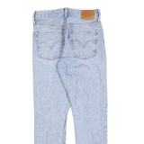 LEVI'S 501S Womens Jeans Blue Regular Straight Denim Light W24 L28 Distressed
