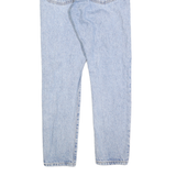LEVI'S 501S Womens Jeans Blue Regular Straight Denim Light W24 L28 Distressed