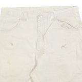 WRANGLER Mens Shorts Cream Casual Cotton Blend L W36 Workwear Utility Pockets