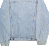 LEVI'S Mens Light Blue Denim Jacket L Cotton Button Closure Classic Fit
