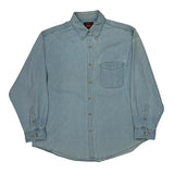 Wrangler Denim Shirt - XL Light Wash Cotton