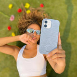 Powder Blue Ebb and Flow iPhone 14 Pro Case