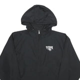 CHAMPION Mens Black S Hooded Jacket Polyester Plain Lightweight S