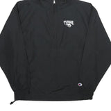 CHAMPION Mens Black S Hooded Jacket Polyester Plain Lightweight S