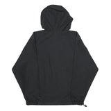 CHAMPION Mens Black S Hooded Jacket Polyester Plain Lightweight S