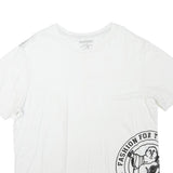 TRUE RELIGION Mens White XL Graphic T-Shirt Short Sleeve Crew Neck Cotton Blend