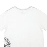 TRUE RELIGION Mens White XL Graphic T-Shirt Short Sleeve Crew Neck Cotton Blend