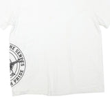TRUE RELIGION Mens White XL Graphic T-Shirt Short Sleeve Crew Neck Cotton Blend