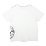 TRUE RELIGION Mens White XL Graphic T-Shirt Short Sleeve Crew Neck Cotton Blend