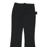 BOTTEGA VENETA Womens Cotton Blend Black Regular Flared Trousers W29 L32 Stylish