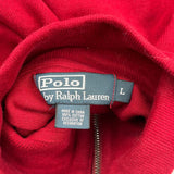 Polo By Ralph Lauren 1/4 Zip - Large Red Cotton
