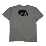 Iowa Hawkeyes Football Nike T-Shirt - Medium Grey Cotton