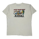 Oneita Cartoon T-Shirt - 2XL White Cotton