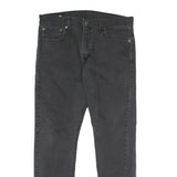 LEVI'S 512 Tapered Mens Jeans Black Slim Tapered Denim Medium W33 L30 Stylish