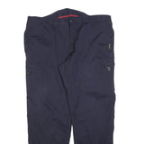 HALLYARD Mens Polyester Blend Navy Regular Fit Trousers W40 L32 Zip Closure