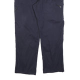 HALLYARD Mens Polyester Blend Navy Regular Fit Trousers W40 L32 Zip Closure