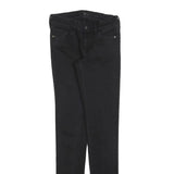 FC JEANS Womens Jeans Black Slim Skinny Denim W25 L33 Zip Cotton Blend