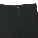CARHARTT Mens Black Casual Shorts 2XL W42 Cotton Blend Workwear Cargo Pockets