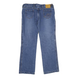 IICON Womens Jeans Blue Regular Straight Denim Medium W36 L32 Stylish Label