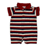 Age 3 Months Ralph Lauren Striped Playsuit - 4XS Blue Cotton