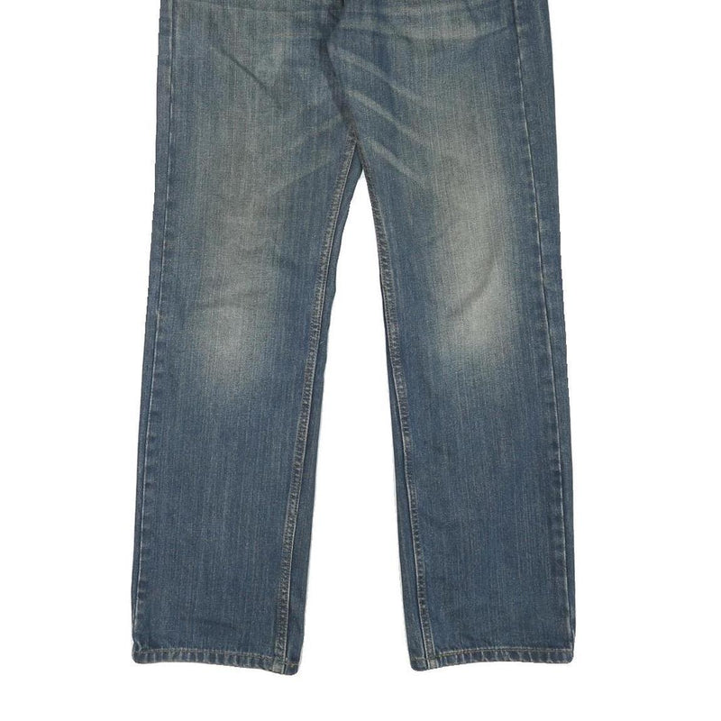 LEVI'S 505 Mens Jeans Blue Regular Straight Denim Medium W30 L30 Classic Fit Zip