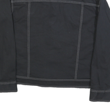 VANS Womens Black Button Cotton Jacket M Contrast Stitching Casual Urban