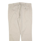 POLO RALPH LAUREN Mens Regular Fit Beige Cotton Blend Zip Trousers W38 L32