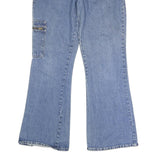 LA BLUES Womens Regular Fit Blue Denim Jeans W32 L31 Button Closure Straight Leg