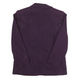 WORTHINGTON Womens Purple Wool Classic Jacket UK 8 Button Closure Stand-Up