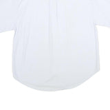 NOW HOW Womens White Cotton Shirt XL Embroidered Patchwork Button Front