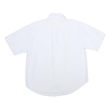 NOW HOW Womens White Cotton Shirt XL Embroidered Patchwork Button Front