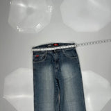 Southpole Wide Leg Jeans - 30W 30L Blue Denim