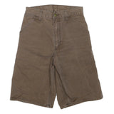 CARHARTT Mens Shorts Brown Casual S W28 Durable Workwear Cotton Blend