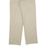 DICKIES Mens Cotton Blend Beige Regular Fit Straight Leg Trousers W32 L32