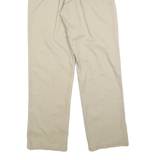 DICKIES Mens Cotton Blend Beige Regular Fit Straight Leg Trousers W32 L32