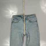 505 Levis Jeans - 34W 32L Light Wash Cotton