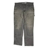 Carhartt Double Knee Carpenter Trousers - 36W 32L Grey Cotton
