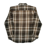 Carhartt Checked Flannel Shirt - XL Grey Cotton
