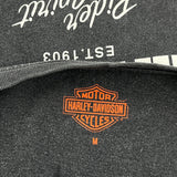 Freedom Spirit Harley Davidson Graphic T-Shirt - Medium Black Cotton