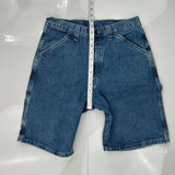 Wrangler Denim Shorts - 29W 11L Blue Cotton