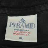 Pyramid Single Stitch T-Shirt - XL Black Cotton