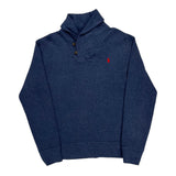 Polo By Ralph Lauren Sweater - Large Blue Cotton