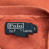 Polo By Ralph Lauren Polo Shirt - Large Orange Cotton