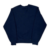 Russell Athletic College Sweatshirt - Small Navy Cotton Blend