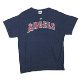 MAJESTIC Mens Navy Blue Angels Graphic T-Shirt L Short Sleeve Crew Neck Baseball