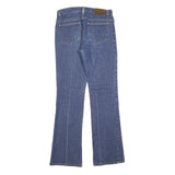 DKNY Womens Blue Regular Fit Flared Denim Medium Wash Jeans W28 L30 Stylish