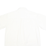 CHASE AUTHENTICS Mens White Team Winston Plain Shirt L Cotton Relaxed Fit Button